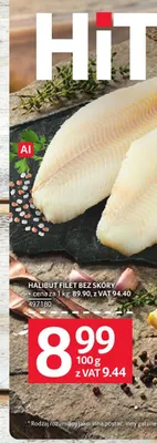 Halibut filet bez skóry promocja w Selgros