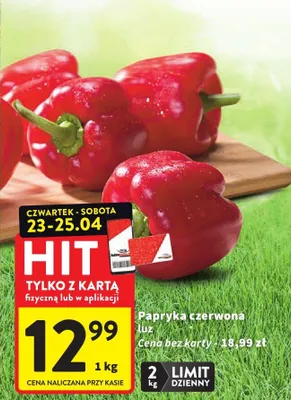 Papryka czerwona luz promocja w Intermarche