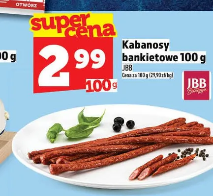 Kabanosy bankietowe JBB promocja w TOPAZ