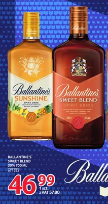 Ballantine's Sweet Blend 30% promocja w Selgros