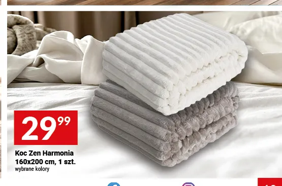 Koc Zen Harmonia 160x200 cm promocja w Twój Market