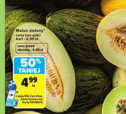 Melon zielony promocja w Carrefour