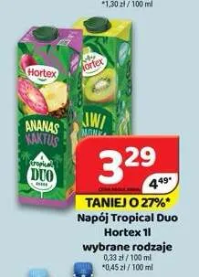 Napój Tropical Duo Hortex promocja w Delfin