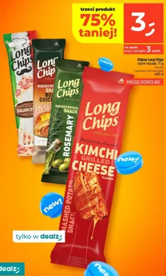 Chipsy Long Chips Salami Pizza promocja w Dealz