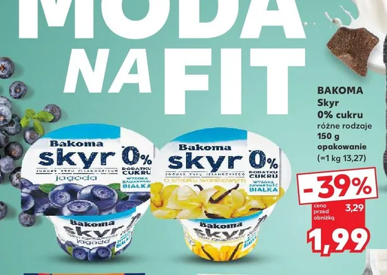Skyr 0% cukru waniliowy promocja w Kaufland