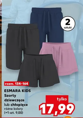Szorty dziewczęce 2-pak promocja w Kaufland