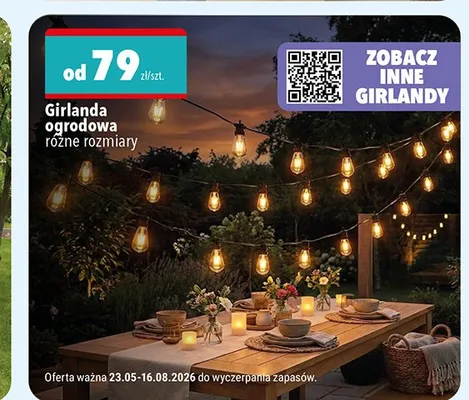 Girlanda ogrodowa promocja w Biedronka