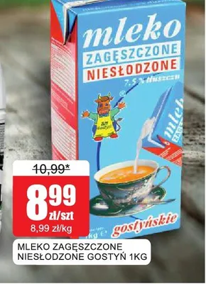 Mleko zagęszczone niesłodzone Gostyń promocja w Bingo