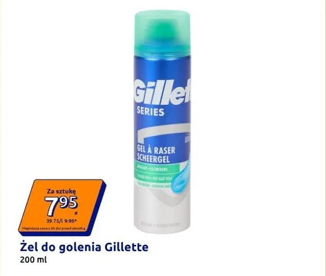Żel do golenia Gillette Series promocja w Action