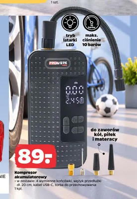 Kompresor akumulatorowy Prowerk promocja w Netto