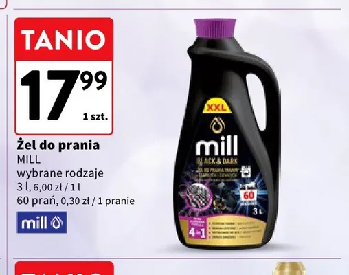 Żel do prania Mill Black & Dark promocja w Intermarche