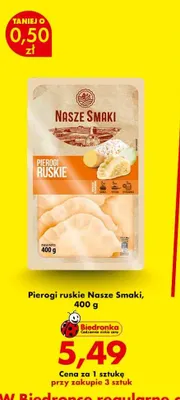 Pierogi ruskie Nasze Smaki promocja w Biedronka