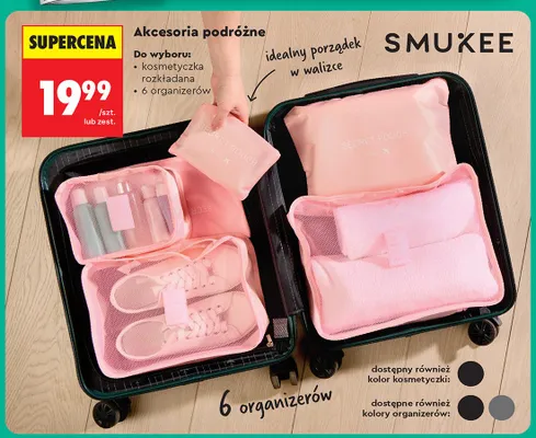 Kosmetyczka rozkładana Smukee promocja w Biedronka