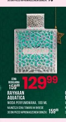 Woda perfumowana Rayhaan Aquatica promocja w Drogerie Natura