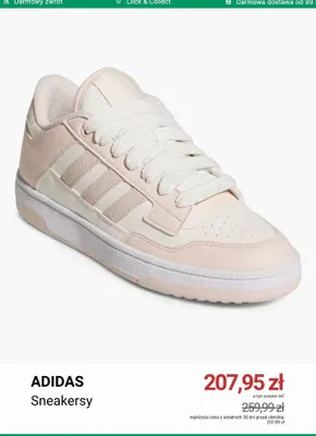 Sneakersy Adidas promocja w Deichmann