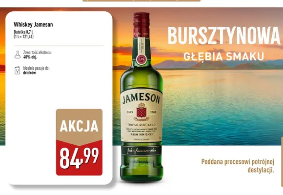 Whiskey Jameson promocja w Aldi