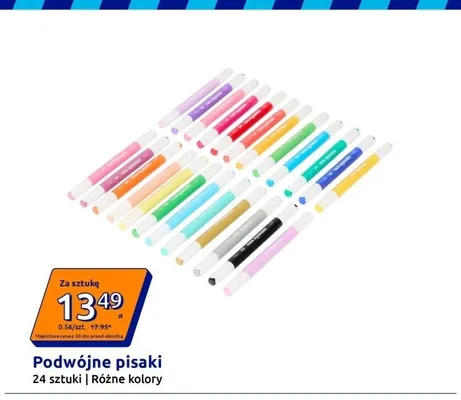 Podwójne pisaki 24-pak promocja w Action