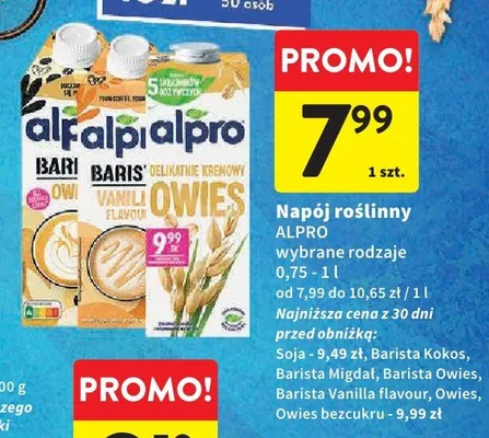 Napój roślinny Alpro promocja w Intermarche