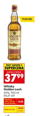 Whisky Golden Loch promocja w Biedronka