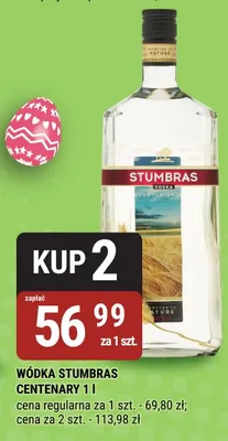 Wódka Stumbras Centenary promocja w bi1
