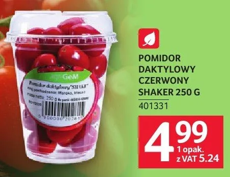 Pomidor daktylowy czerwony Shaker 250g promocja w Selgros