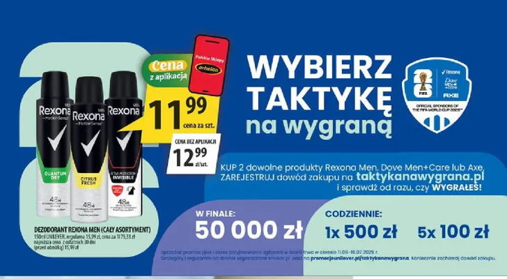 Dezodorant Rexona Men promocja w Arhelan