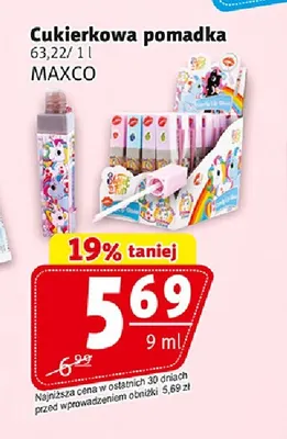 Cukierkowa pomadka Maxco promocja w Prim Market