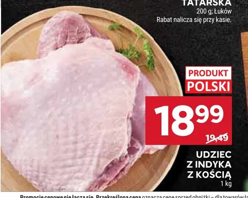 Udziec z indyka z kością promocja w Stokrotka