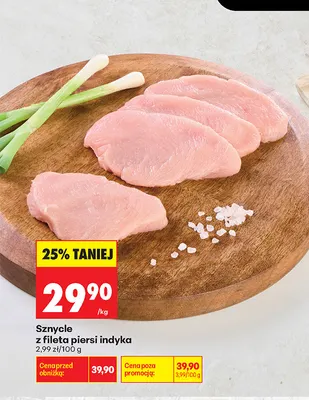 Sznycle z fileta piersi indyka promocja w Biedronka