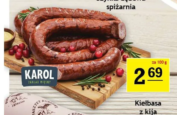 Kiełbasa z kija Karol promocja w Gram Market