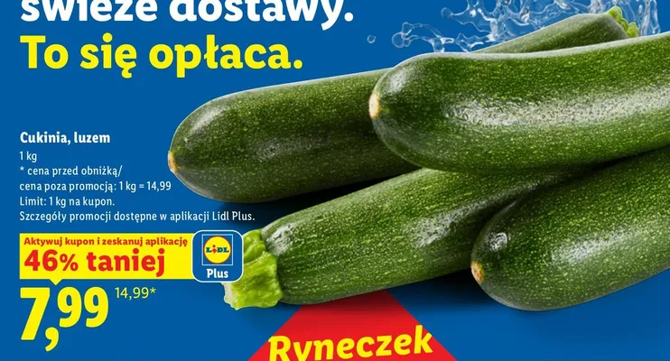 Cukinia promocja w Lidl
