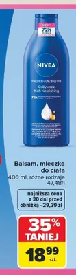 Mleczko do ciała Nivea Rich Nourishing promocja w Carrefour
