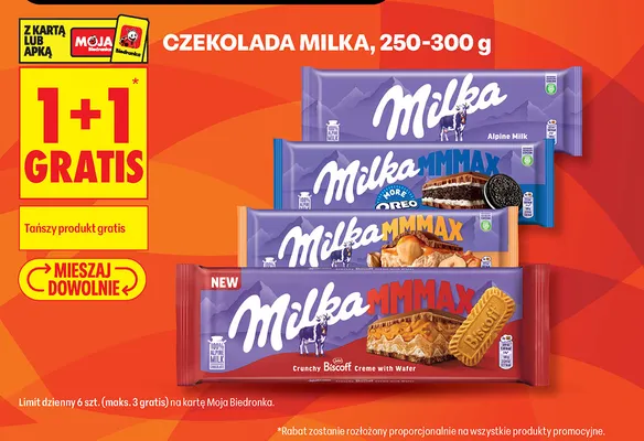 Czekolada Milka MMMAX Oreo promocja w Biedronka