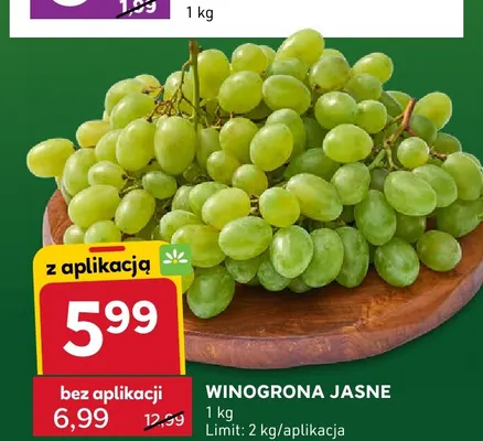 Winogrona jasne promocja w Stokrotka