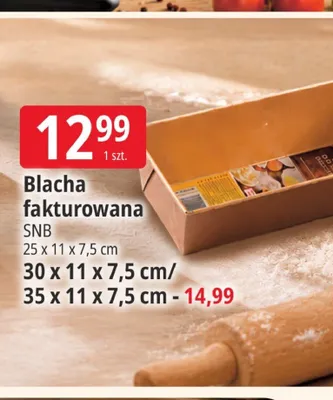 Blacha fakturowana SNB 25x11x7,5 cm promocja w Leclerc
