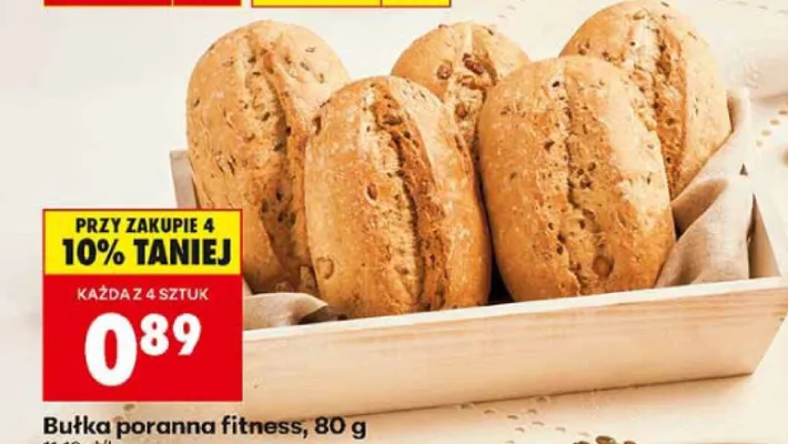 Bułka poranna fitness promocja w Biedronka