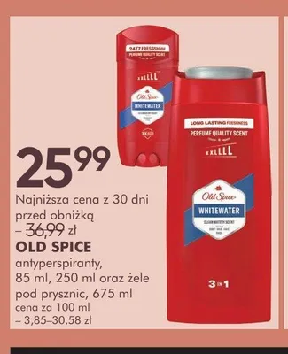 Żel pod prysznic Old Spice Whitewater promocja w Super-Pharm