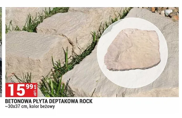 Betonowa płyta deptakowa Rock Bruk-Bet promocja w Merkury Market
