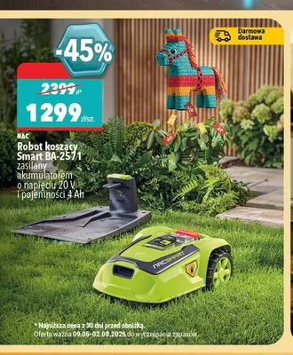 Robot koszący NAC Smart BA-2571 promocja w Biedronka Home