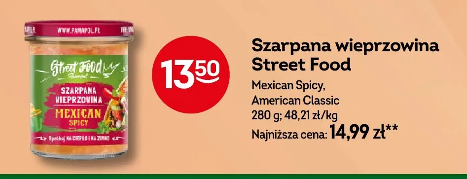 Szarpana wieprzowina Mexican Spicy Street Food promocja w Żabka