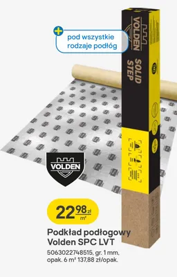Podkład podłogowy Volden SPC LVT promocja w Castorama