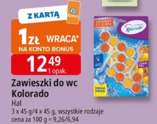 Zawieszki do WC Hyper Clean Citrus promocja w Leclerc