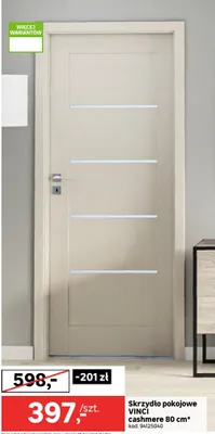 Skrzydło pokojowe Vinci cashmere promocja w Leroy Merlin