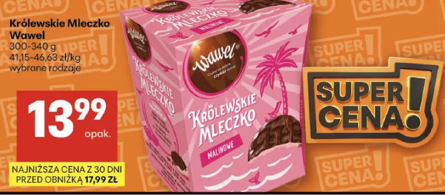 Królewskie mleczko malinowe promocja w Delikatesy Centrum