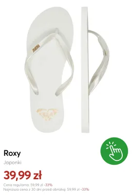 Japonki Roxy promocja w eobuwie.pl