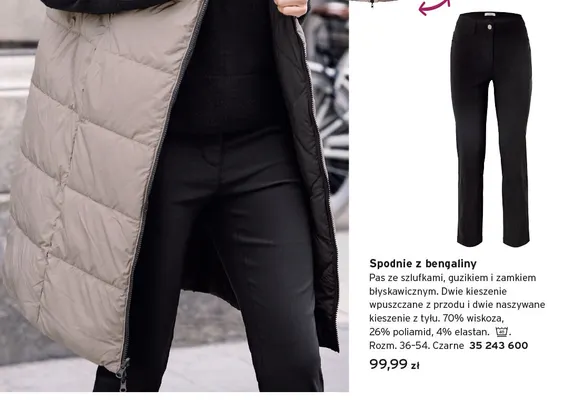 Spodnie z bengaliny promocja w Tchibo