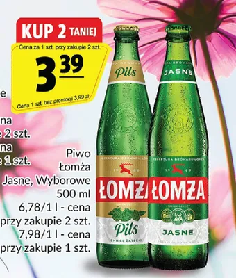Piwo Łomża Jasne promocja w Prim Market