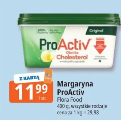 Margaryna ProActiv Flora Food promocja w Leclerc