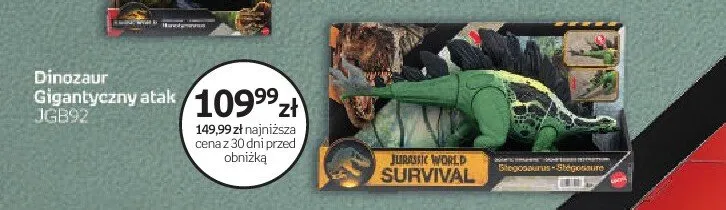 Dinozaur Gigantyczny atak JGB92 Mattel Jurassic World promocja w Dzień Dziecka