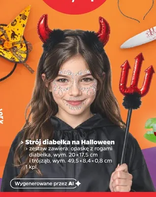 Strój diabełka na Halloween promocja w Netto